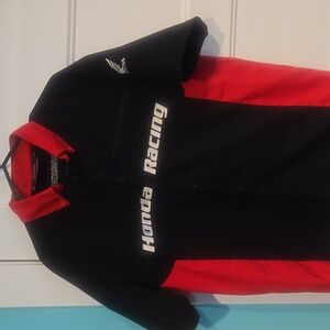 Honda Racing black red short sleeve button down size XL biker motorcycle Moto